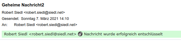 Screenshot Mail Verschlüsselung